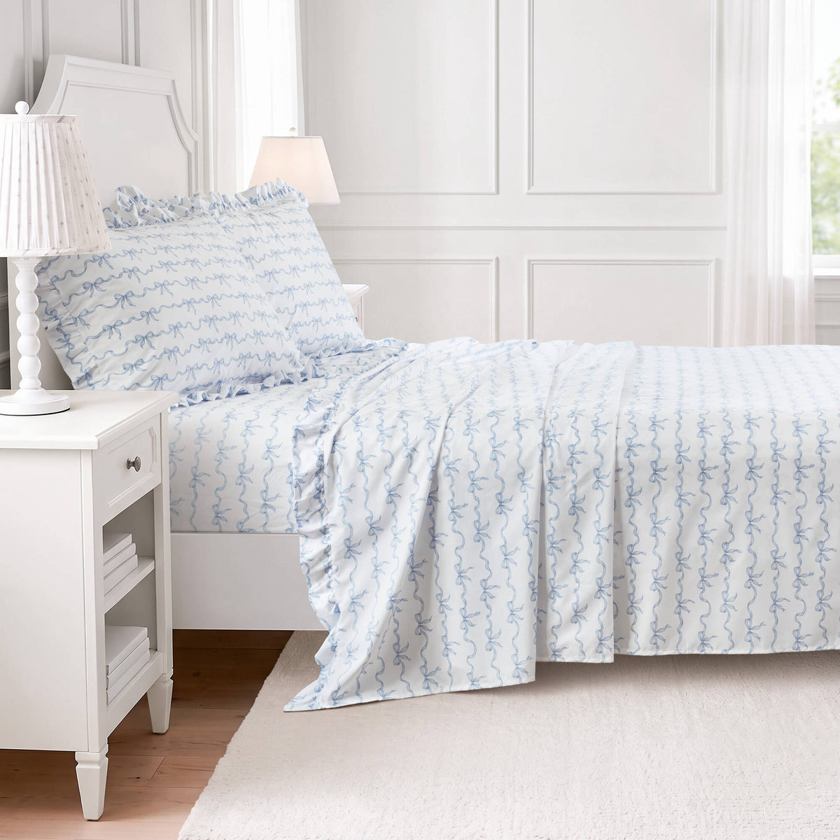 4 PCS MF Print Ruffled Hem Sheets - product image 18