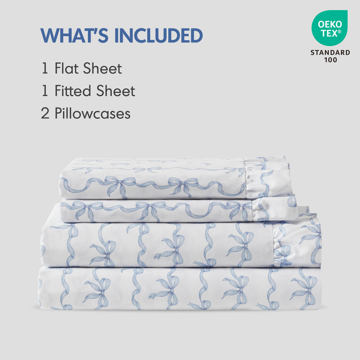 4 PCS MF Print Ruffled Hem Sheets - product image 56