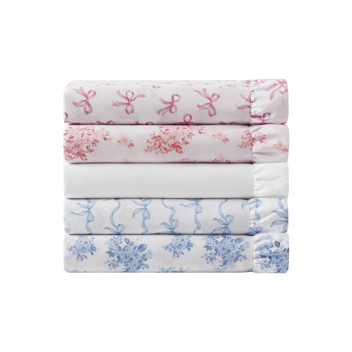 4 PCS MF Print Ruffled Hem Sheets - product image 60