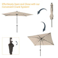 SONKUKI CFS 10x6.5ft LED Market Umbrella.