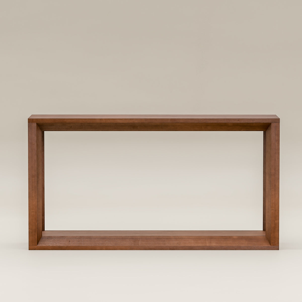 60" Rectangular Solid Wood Veneer Console Table, Wide Sofa Table, Behind Couch Table with Ample Storage for Entryway & Living Room - Sonkuki