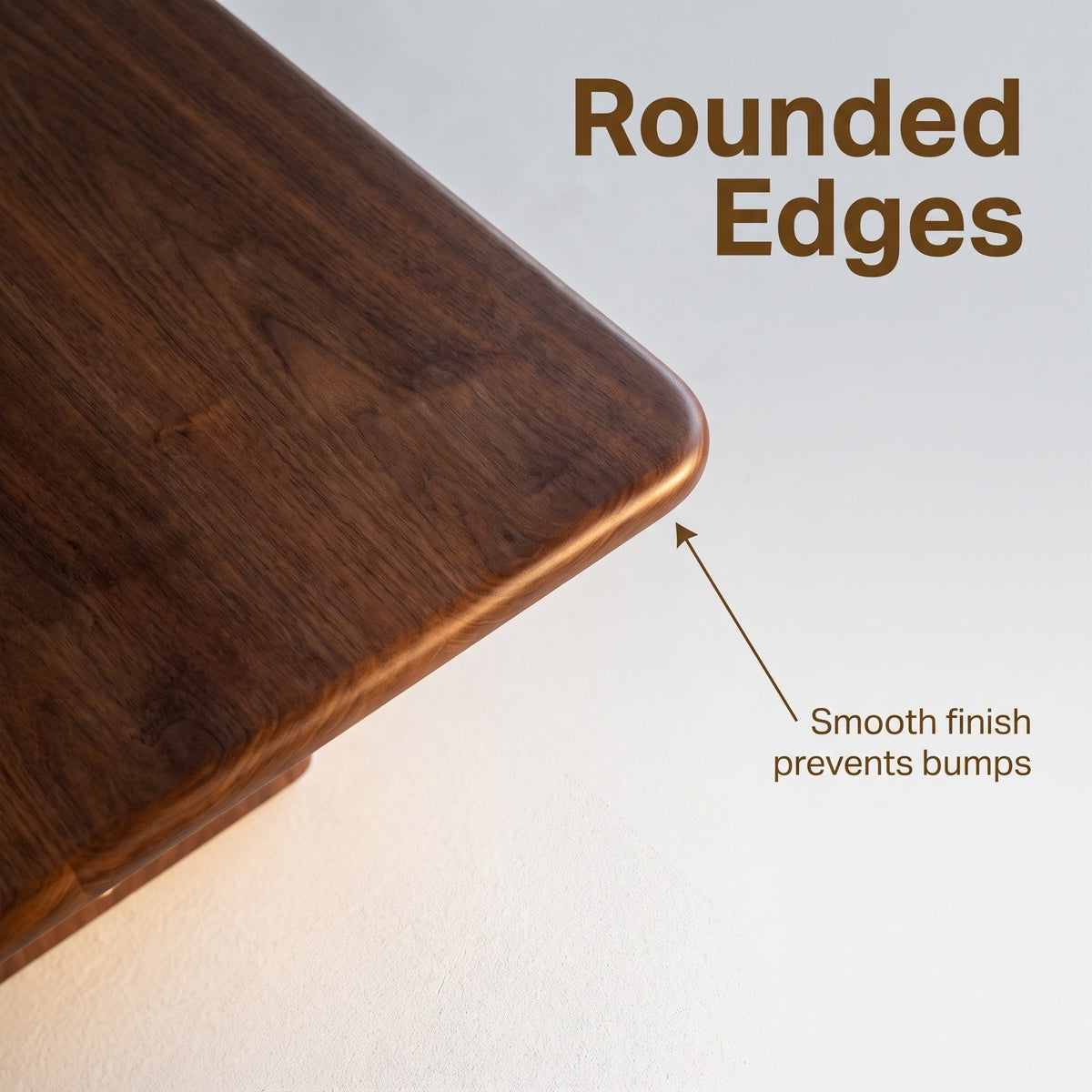62.9-inch rectangular solid wood dining table; a minimalist, modern design suitable for kitchens, dining rooms and living rooms, in walnut finish - Sonkuki