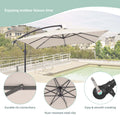 SONKUKI 8.2x8.2ft Offset Umbrellas.