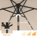 SONKUKI CFS 10x6.5ft LED Market Umbrella.