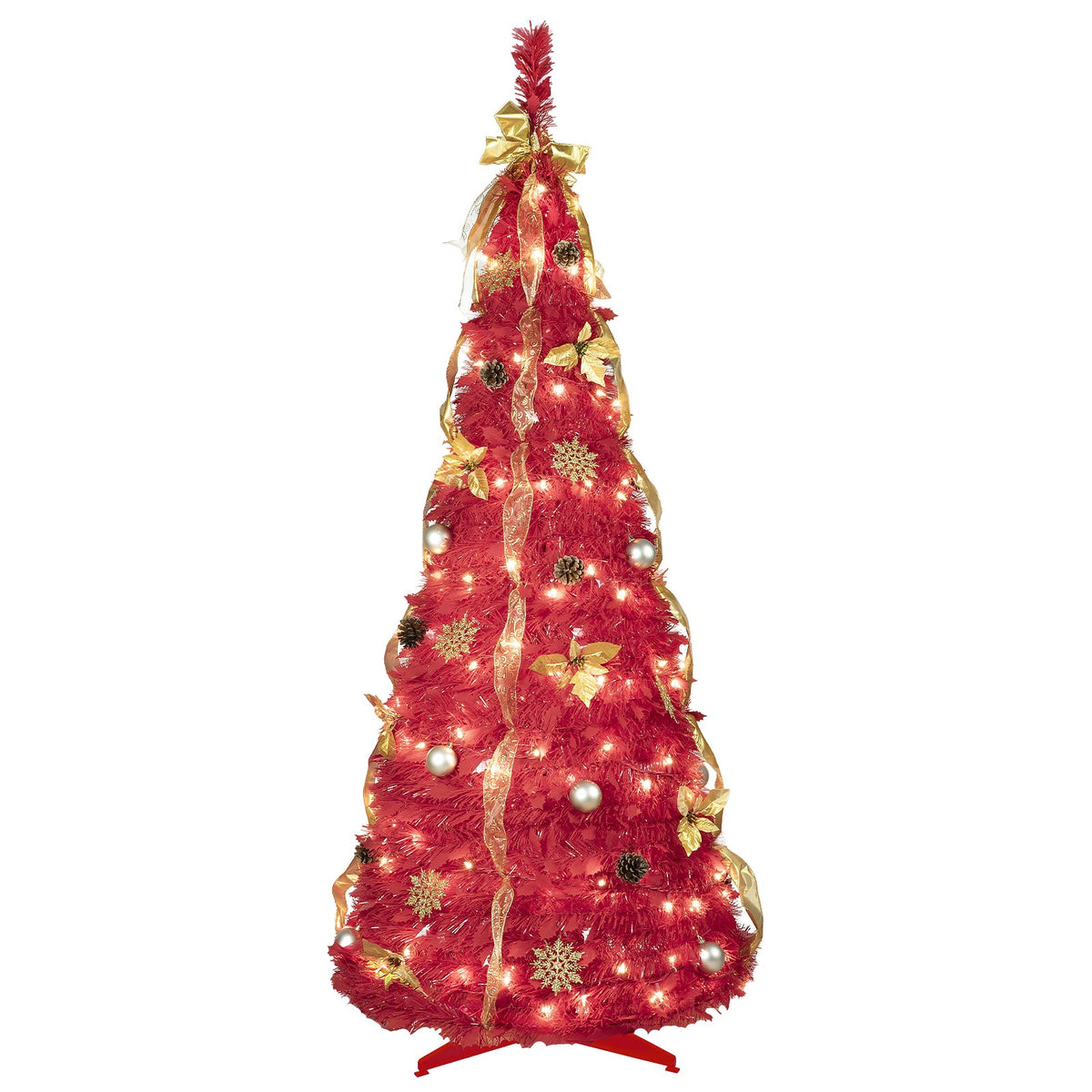 6ft Pop-Up Decorated Christmas Tree - Sonkuki