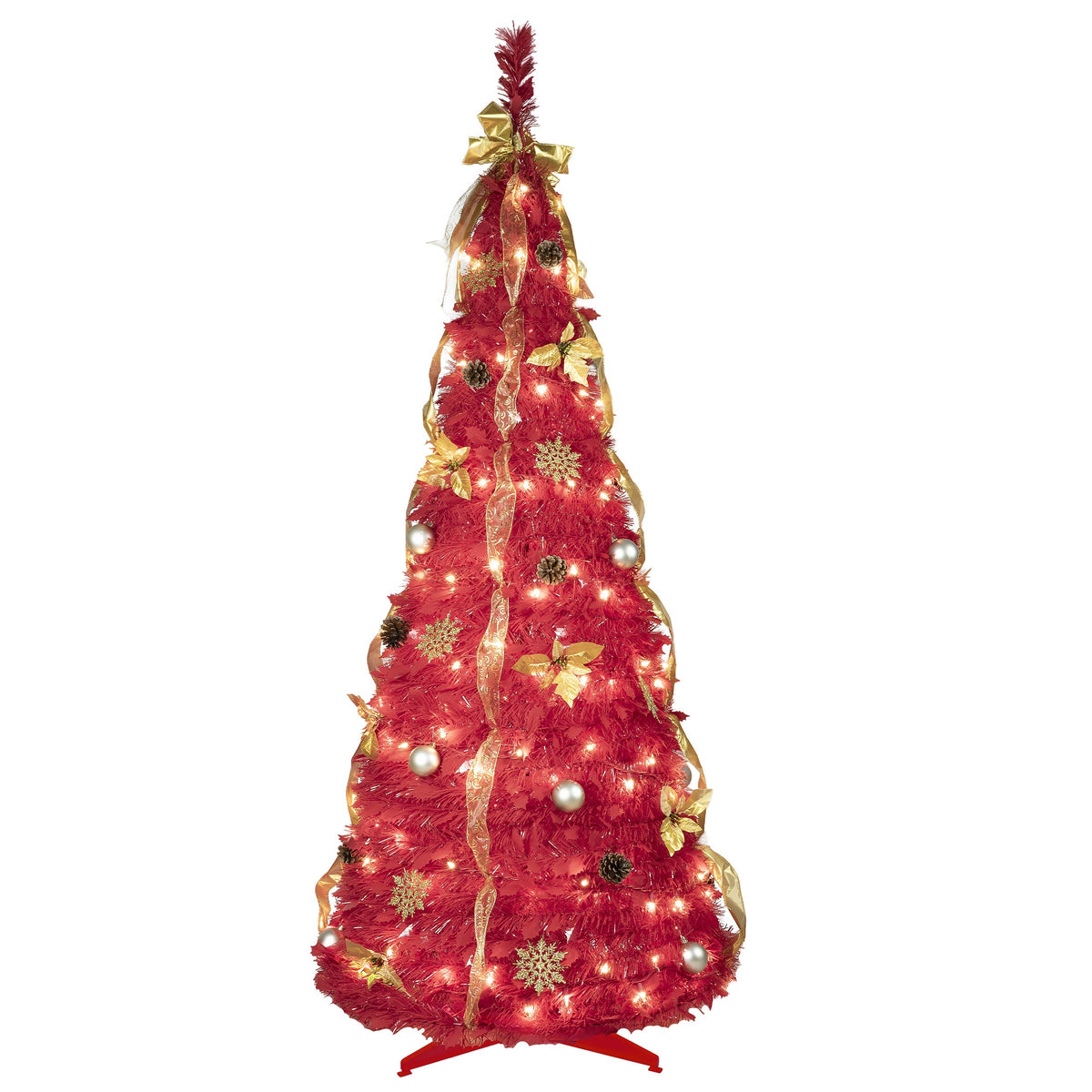6ft Pop-Up Decorated Christmas Tree - Sonkuki