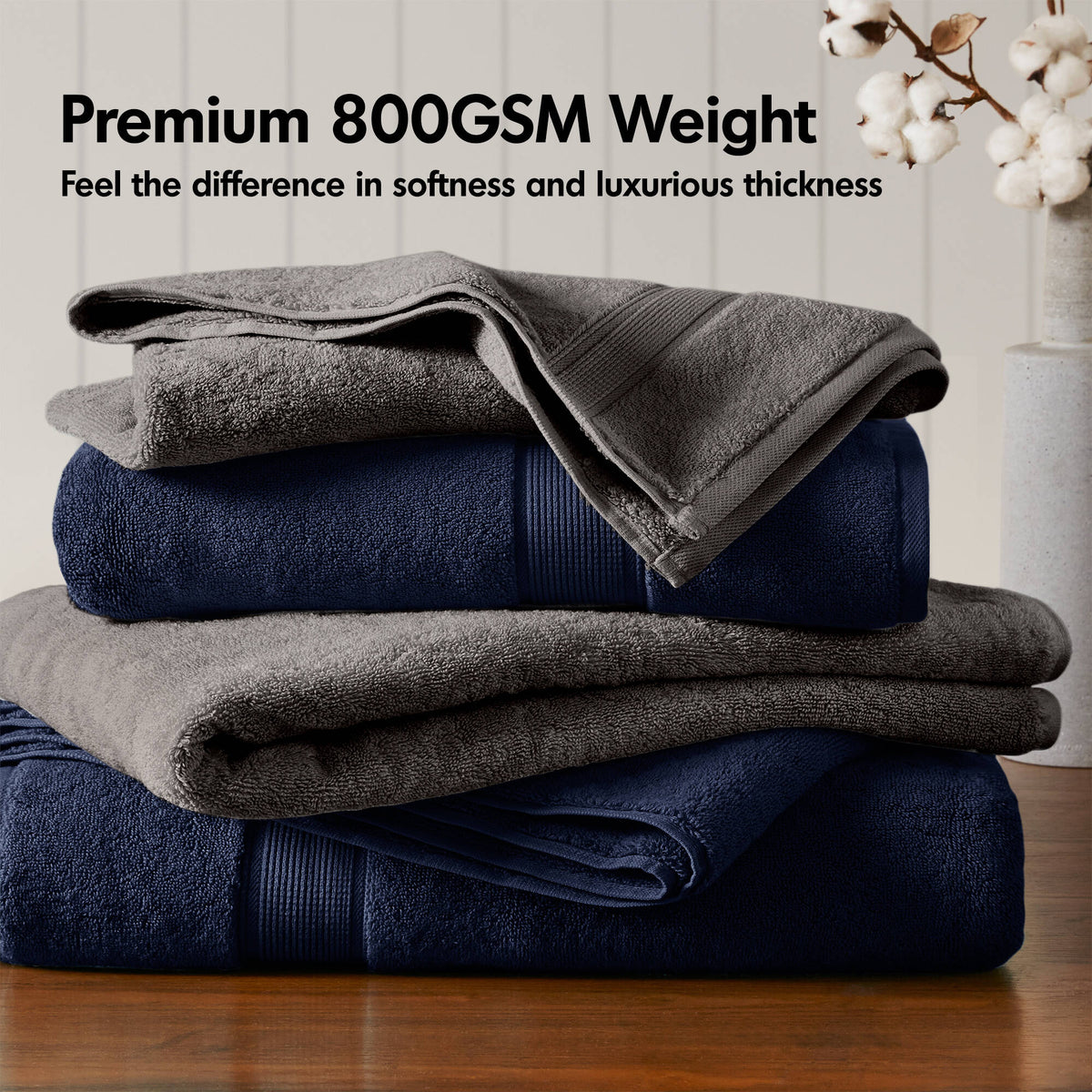 8-Piece Ultra-Soft 100% Cotton Absorbent Towel Set - product image 39