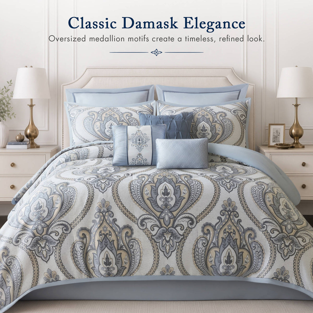 9 PCS Jacquard Comforter Set - Sonkuki