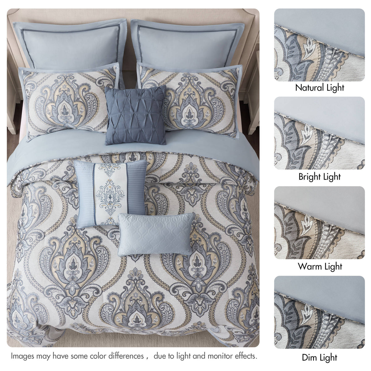 9 PCS Jacquard Comforter Set - Sonkuki