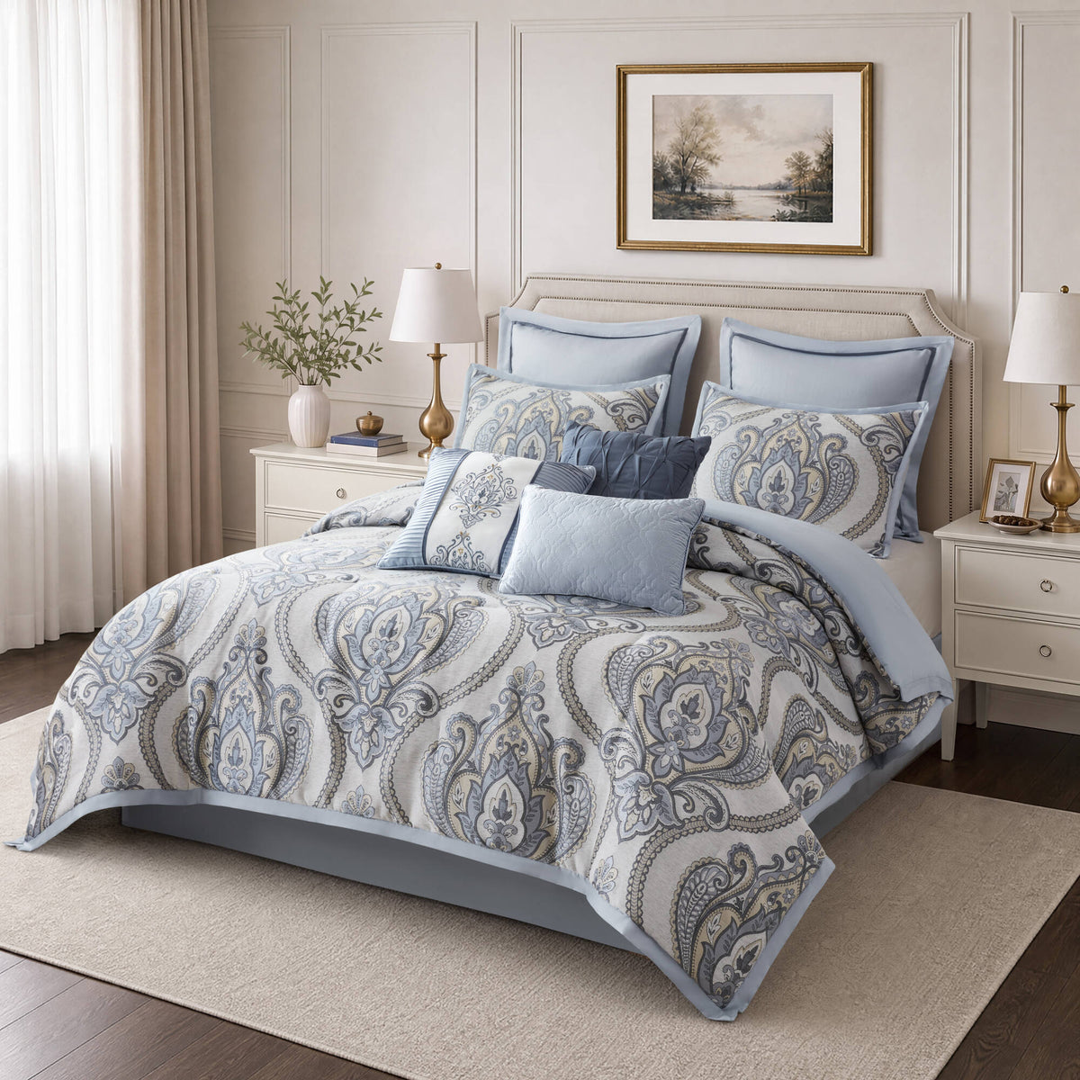 9 PCS Jacquard Comforter Set - Sonkuki