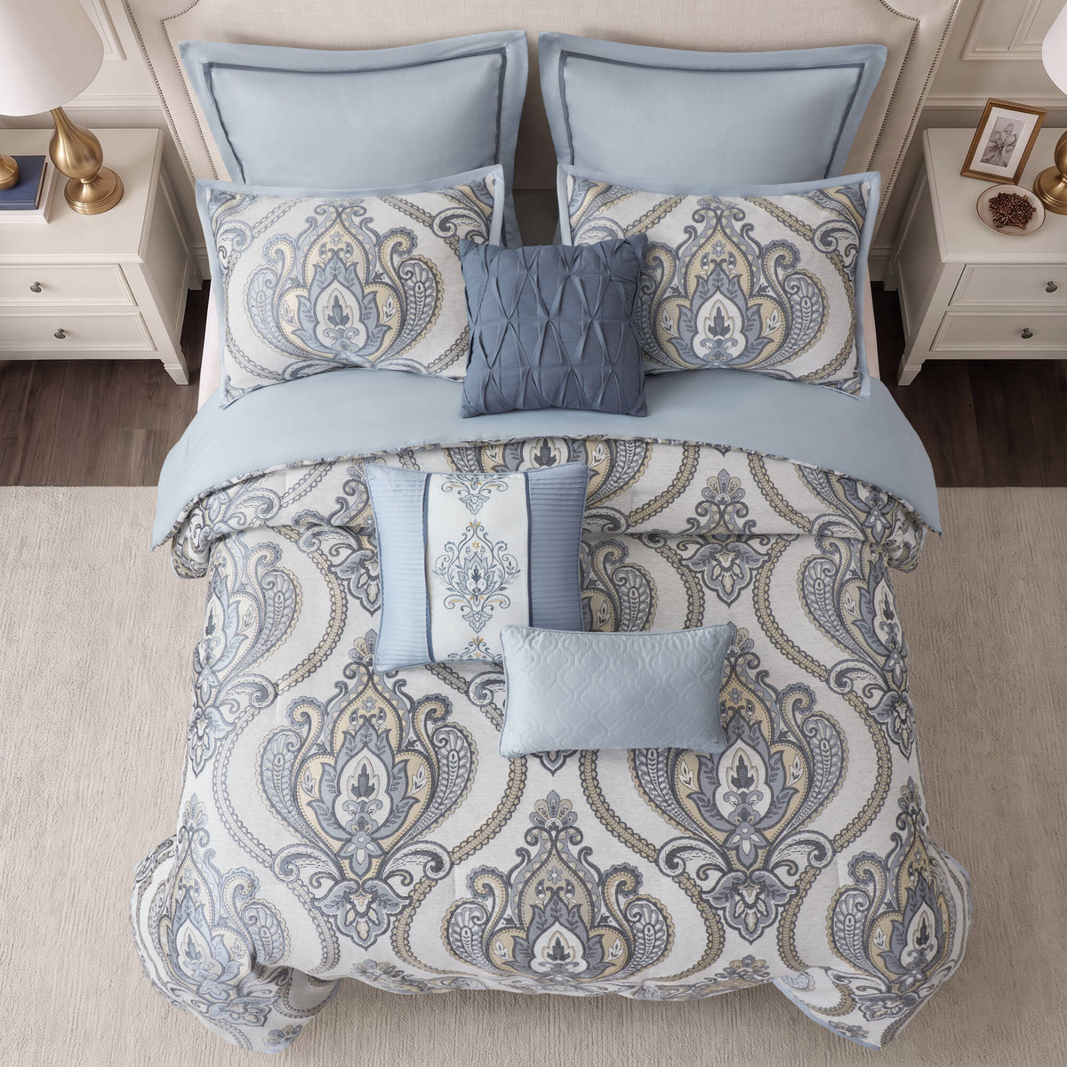 9 PCS Jacquard Comforter Set - Sonkuki