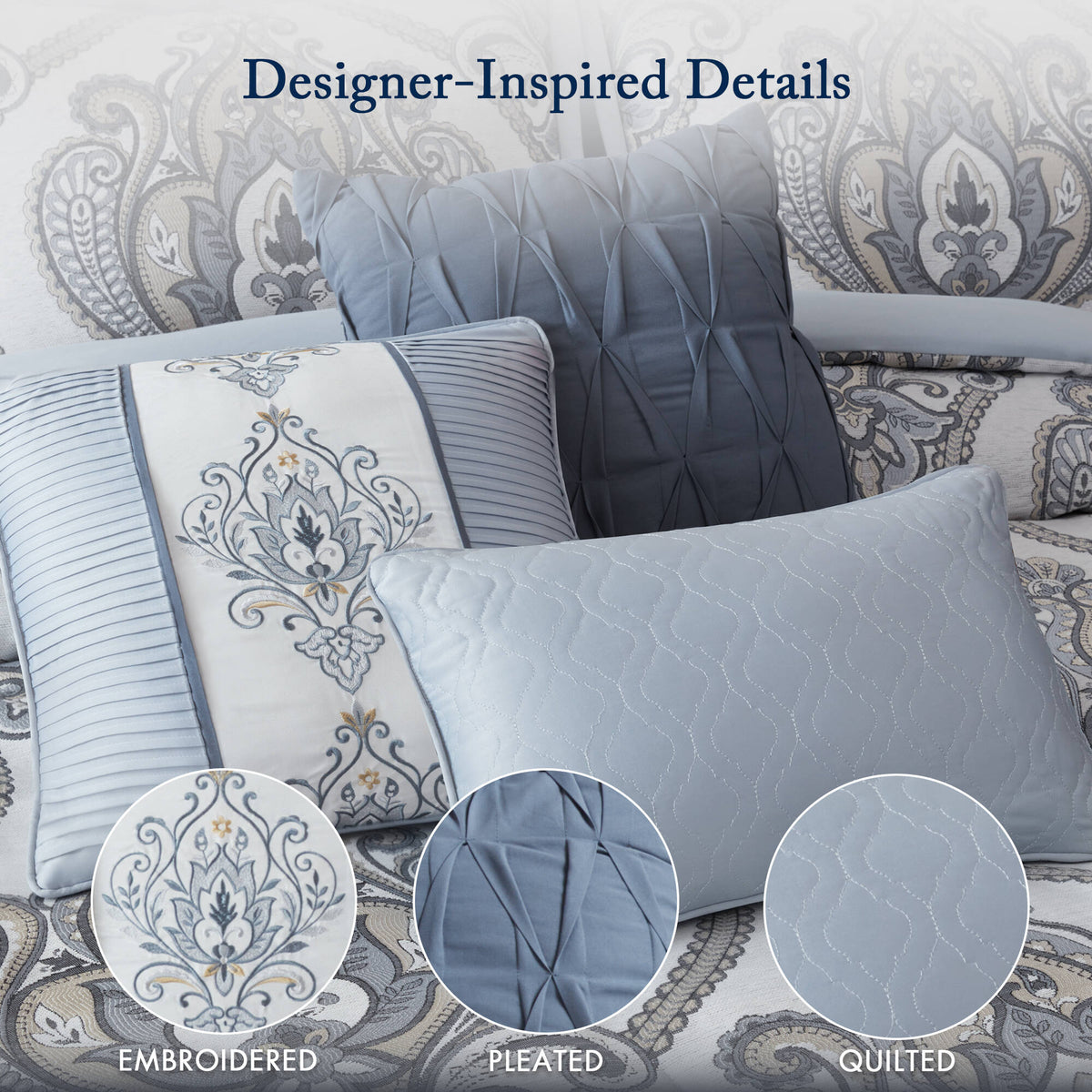 9 PCS Jacquard Comforter Set - Sonkuki
