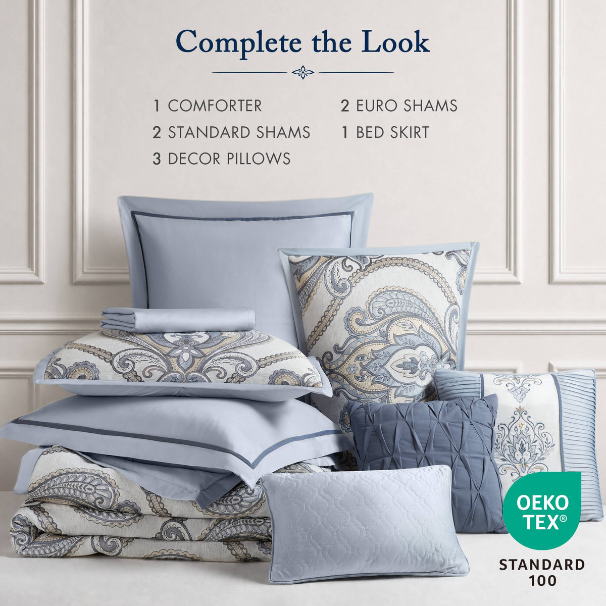 9 PCS Jacquard Comforter Set - Sonkuki