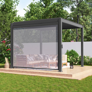 Sonkuki Pull Down Privacy Screen for Pergola Accessories, Size Optional