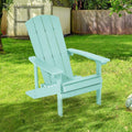 SONKUKI Patio Adirondack Chair Outdoor Plastic Single Chair 300 Lbs for Deck and Balcony Multi-Use.