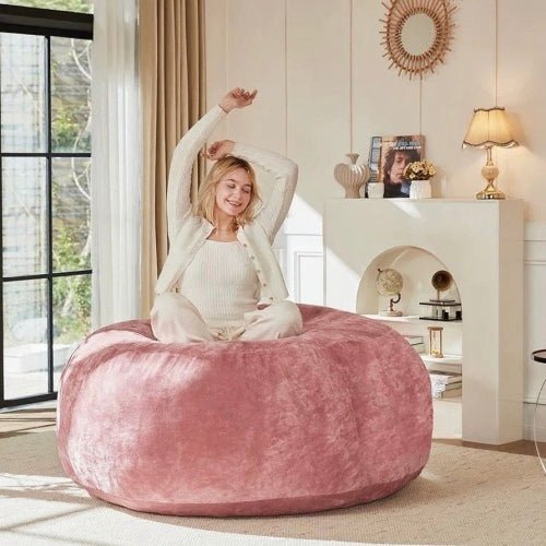 Bean Bag Chair, Memory Foam Filling, Adult and Teen Soft Sofa with Flannel Cover for Living Room, Bedroom, College Dorm - Sonkuki