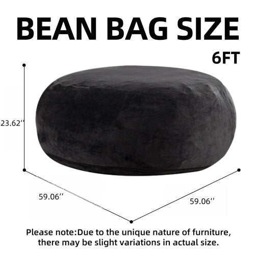 Bean Bag Chair, Memory Foam Filling, Adult and Teen Soft Sofa with Flannel Cover for Living Room, Bedroom, College Dorm - Sonkuki