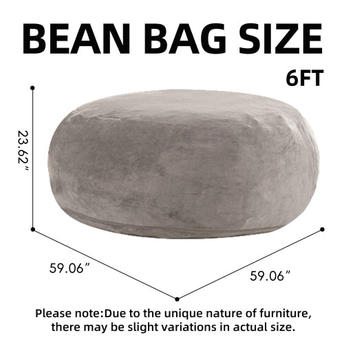 Bean Bag Chair, Memory Foam Filling, Adult and Teen Soft Sofa with Flannel Cover for Living Room, Bedroom, College Dorm - Sonkuki