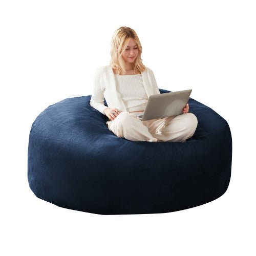 Bean Bag Chair, Memory Foam Filling, Adult and Teen Soft Sofa with Flannel Cover for Living Room, Bedroom, College Dorm - Sonkuki