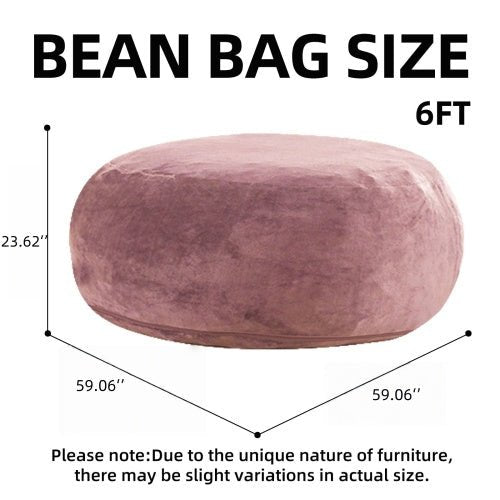 Bean Bag Chair, Memory Foam Filling, Adult and Teen Soft Sofa with Flannel Cover for Living Room, Bedroom, College Dorm - Sonkuki