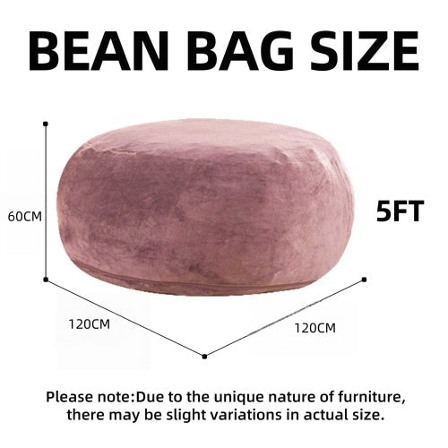 Bean Bag Chair, Memory Foam Filling, Adult and Teen Soft Sofa with Flannel Cover for Living Room, Bedroom, College Dorm - Sonkuki