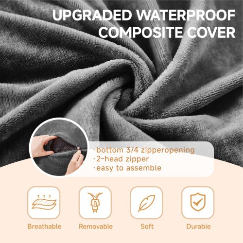 Bean Bag Chair, Memory Foam Filling, Adult and Teen Soft Sofa with Flannel Cover for Living Room, Bedroom, College Dorm - Sonkuki