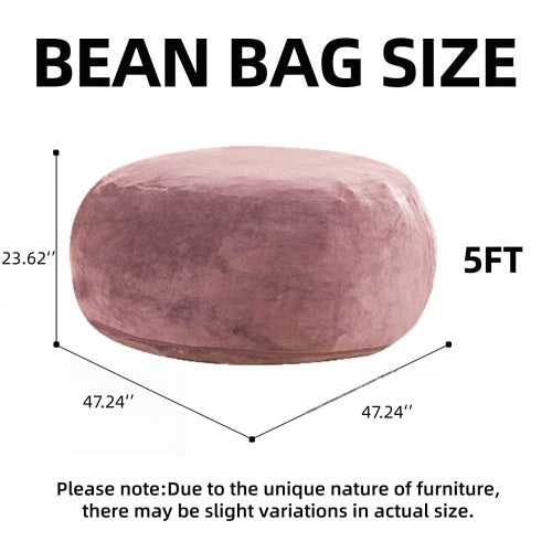 Bean Bag Chair, Memory Foam Filling, Adult and Teen Soft Sofa with Flannel Cover for Living Room, Bedroom, College Dorm - Sonkuki