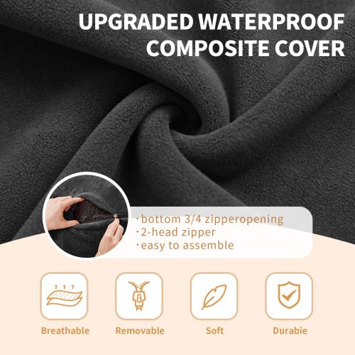 Bean Bag Chair, Memory Foam Filling, Adult and Teen Soft Sofa with Flannel Cover for Living Room, Bedroom, College Dorm - Sonkuki