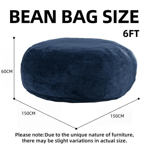 Bean Bag Chair, Memory Foam Filling, Adult and Teen Soft Sofa with Flannel Cover for Living Room, Bedroom, College Dorm - Sonkuki
