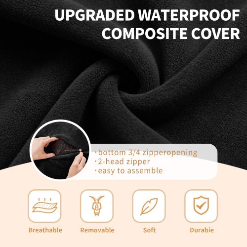 Bean Bag Chair, Memory Foam Filling, Adult and Teen Soft Sofa with Flannel Cover for Living Room, Bedroom, College Dorm - Sonkuki