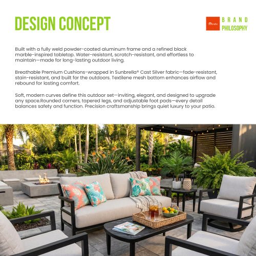 Belmore Sintered Stone Coffee Table - Sonkuki