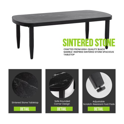 Belmore Sintered Stone Coffee Table - Sonkuki