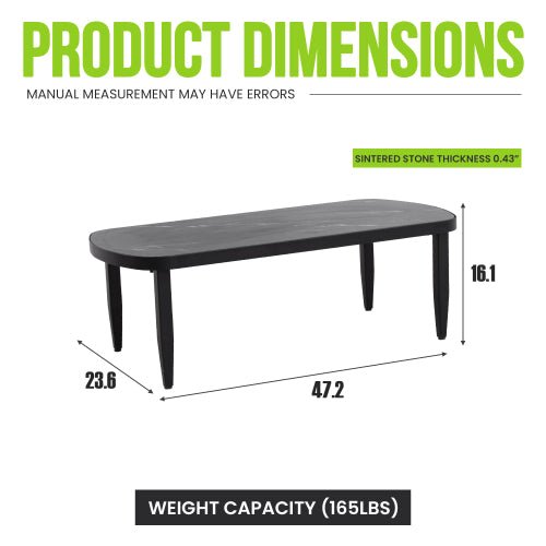 Belmore Sintered Stone Coffee Table - Sonkuki