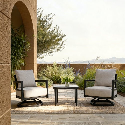 Belmore Swivel Lounge Chair 3-Piece Set - Sonkuki