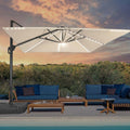 SONKUKI 10x10ft LED Cantilever Umbrella Pro.