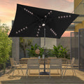 SONKUKI CFS 10x6.5ft LED Market Umbrella.