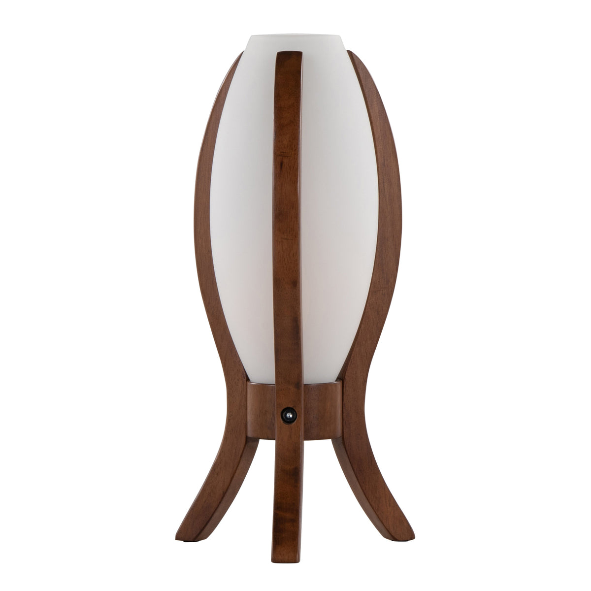 Case Contemporary Desk Lamp with Walnut Wood and Frosted Glass by LumiSource - Sonkuki