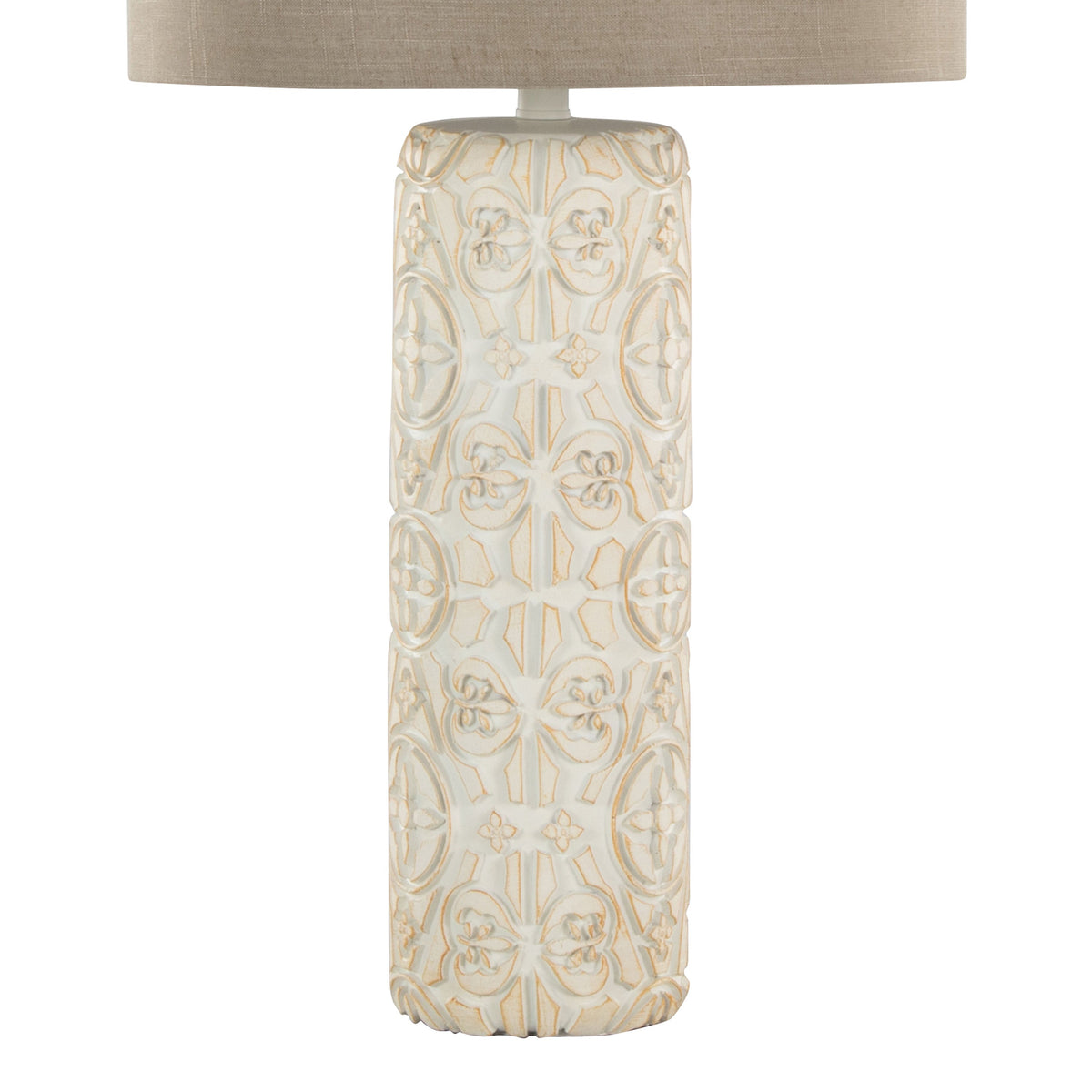 Charlotte 30" Contemporary Polyresin Table Lamp in Brushed Taos Brown Polyresin with Beige Linen Shade from Grandview Gallery by LumiSource - Set of 2 - Sonkuki
