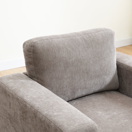 Classic Chenille Armchair with Wide Arms - product image 3