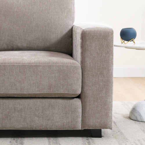 Classic Chenille Armchair with Wide Arms - product image 4