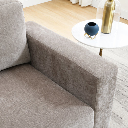Classic Chenille Armchair with Wide Arms - product image 5