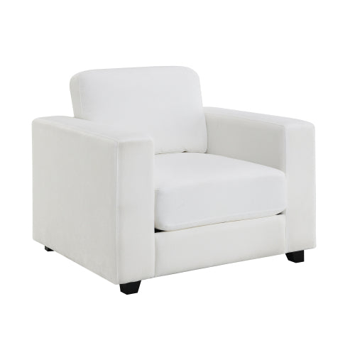 Classic Chenille Armchair with Wide Arms - product image 9