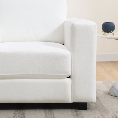 Classic Chenille Armchair with Wide Arms - product image 10