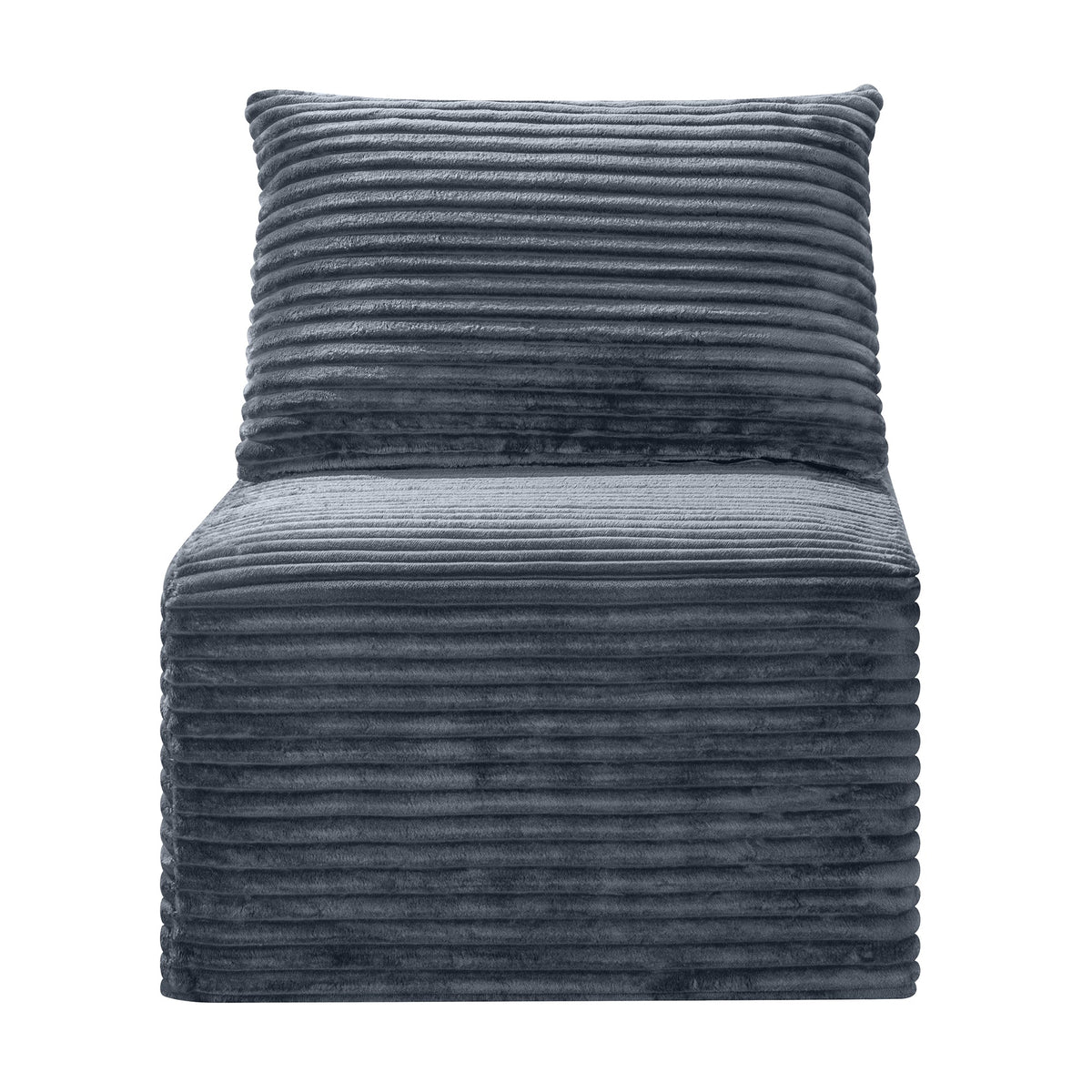 Corduroy Modular Compression Sofa, Legless Floor-Hugging Armless Accent Chair for Living Room Bedroom - Sonkuki