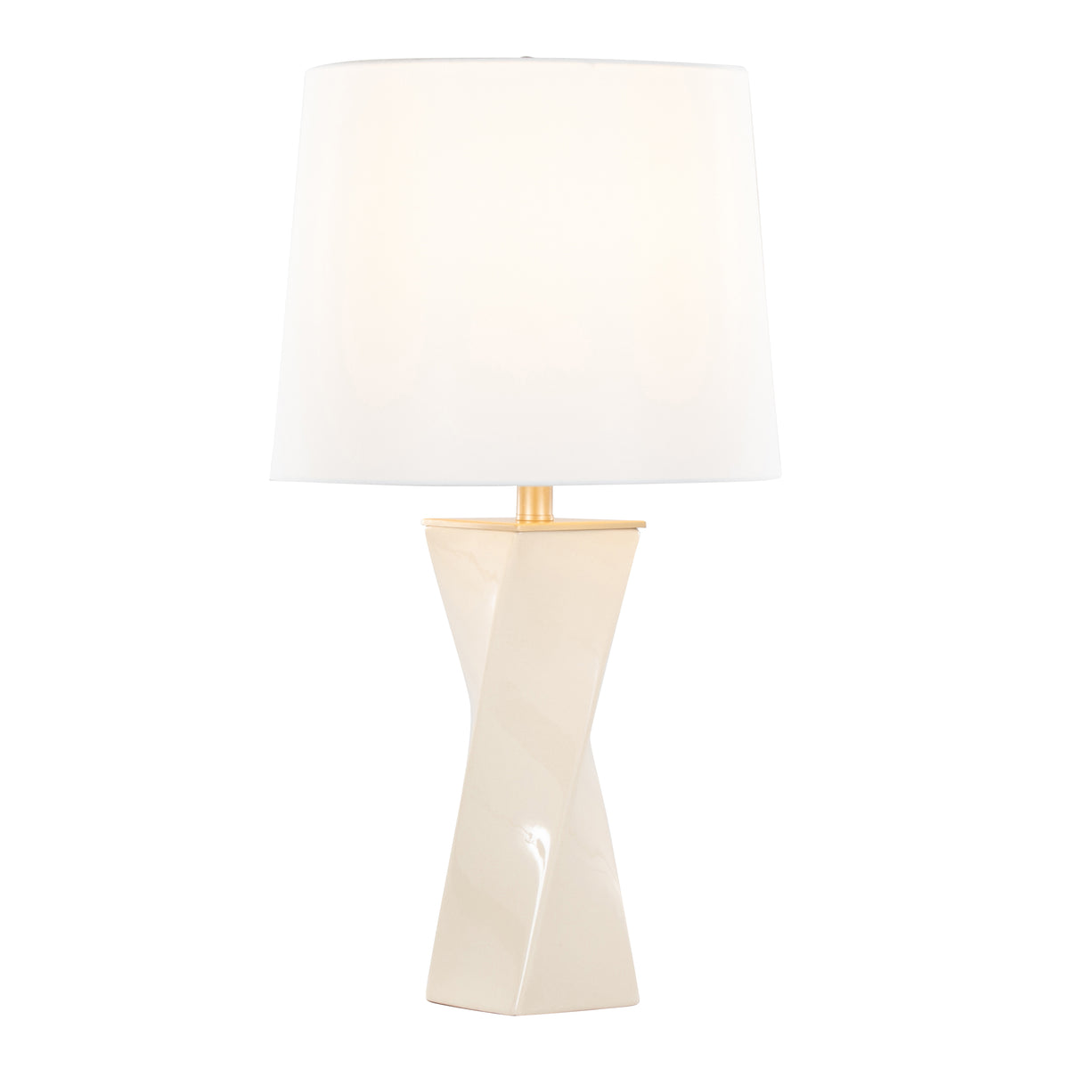Curvo 27" Glam Ceramic Square Table Lamp - product image 3