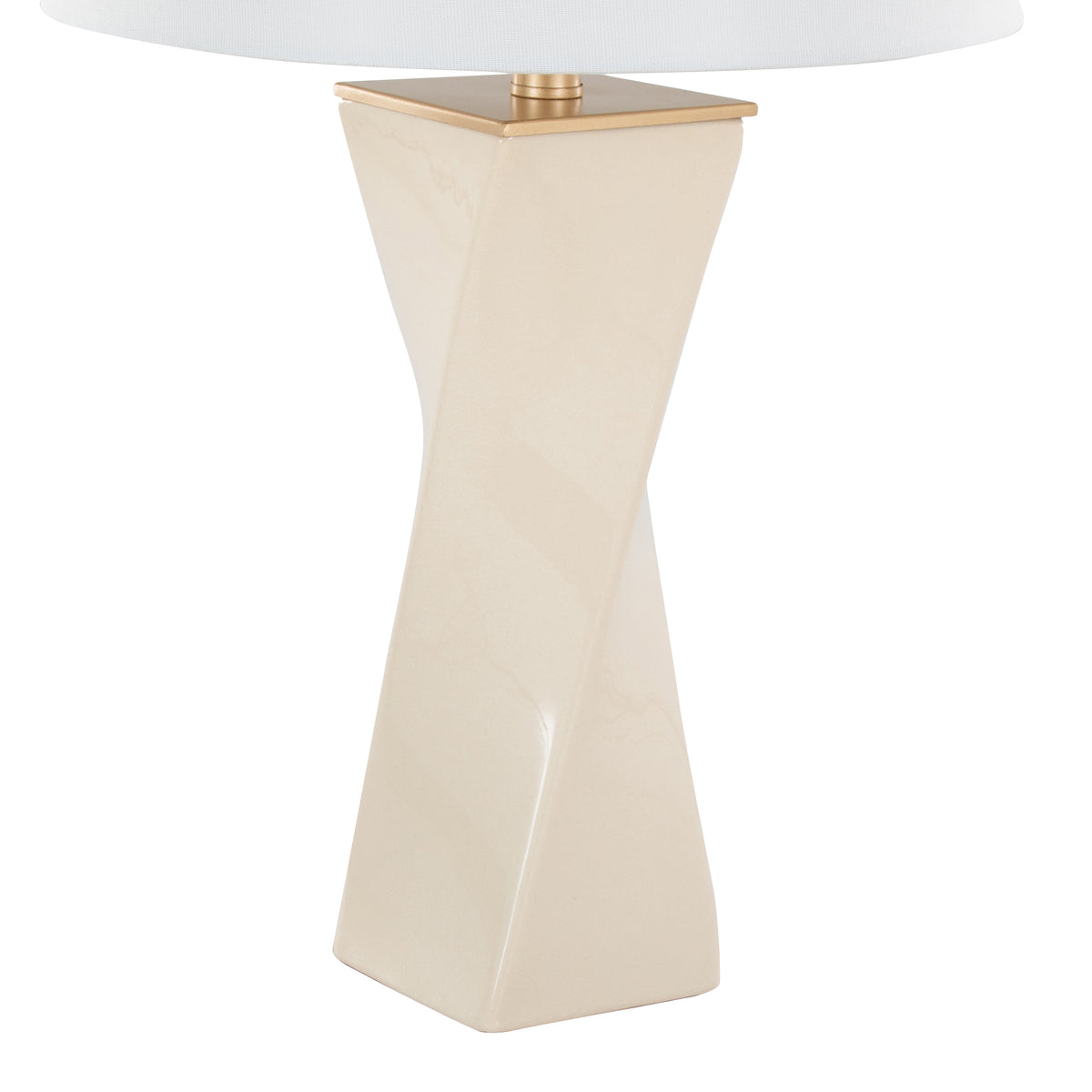 Curvo 27" Glam Ceramic Square Table Lamp - product image 5