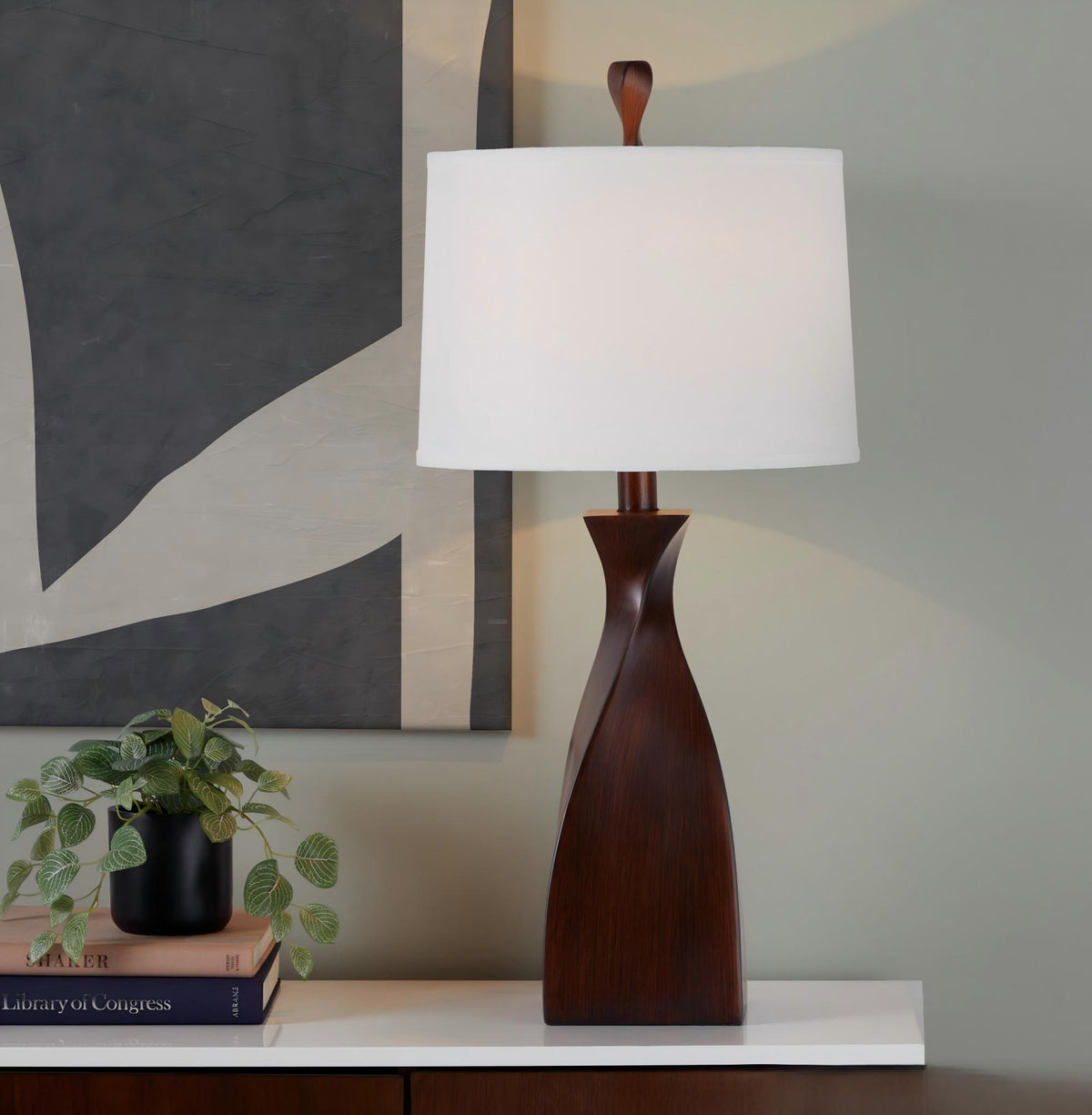 Curvo 30" Contemporary Polyresin Table Lamp - product image 4