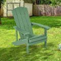 SONKUKI Patio Adirondack Chair Outdoor Plastic Single Chair 300 Lbs for Deck and Balcony Multi-Use.