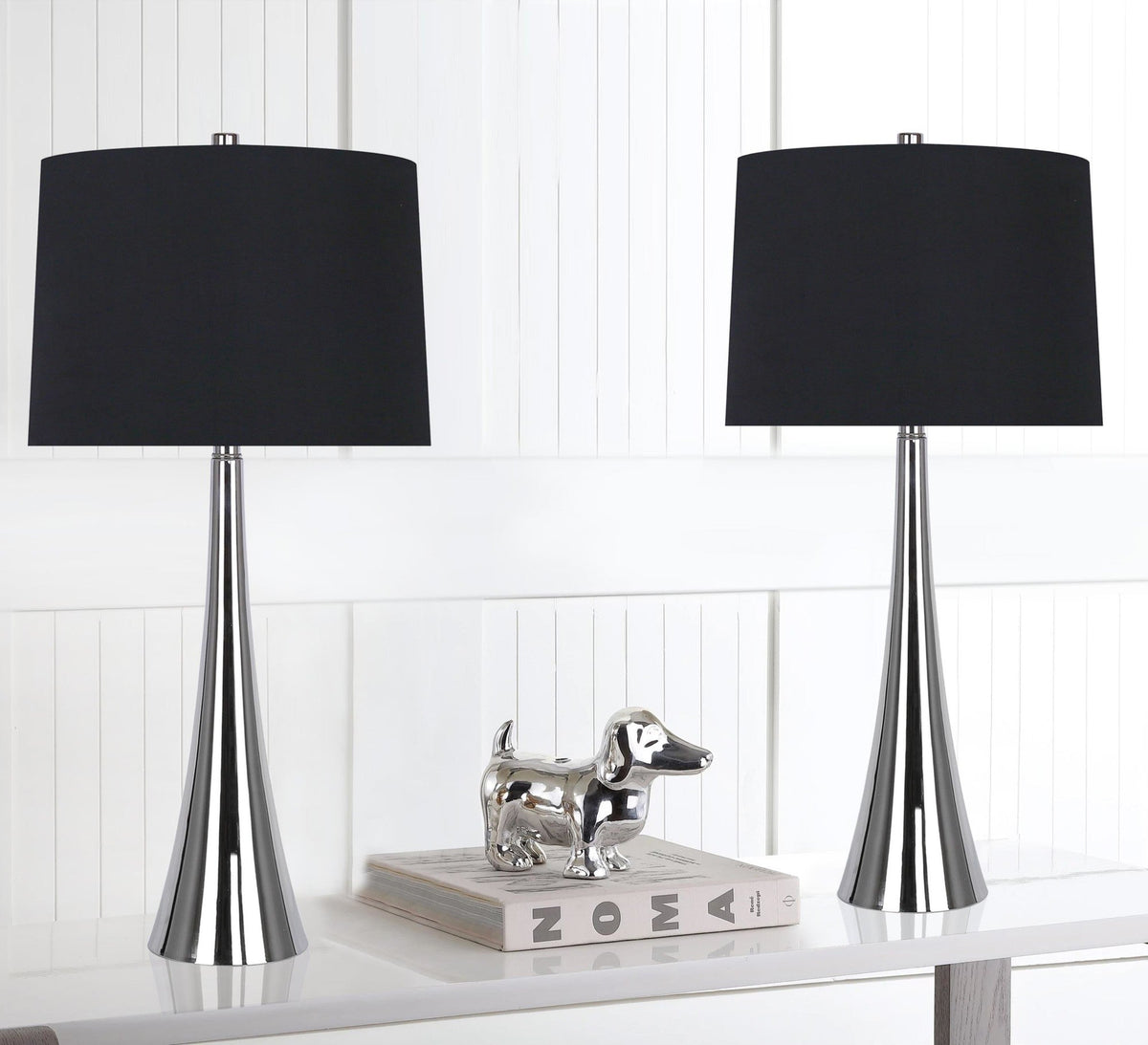 Diana 29" Contemporary Metal Table Lamp - Sonkuki