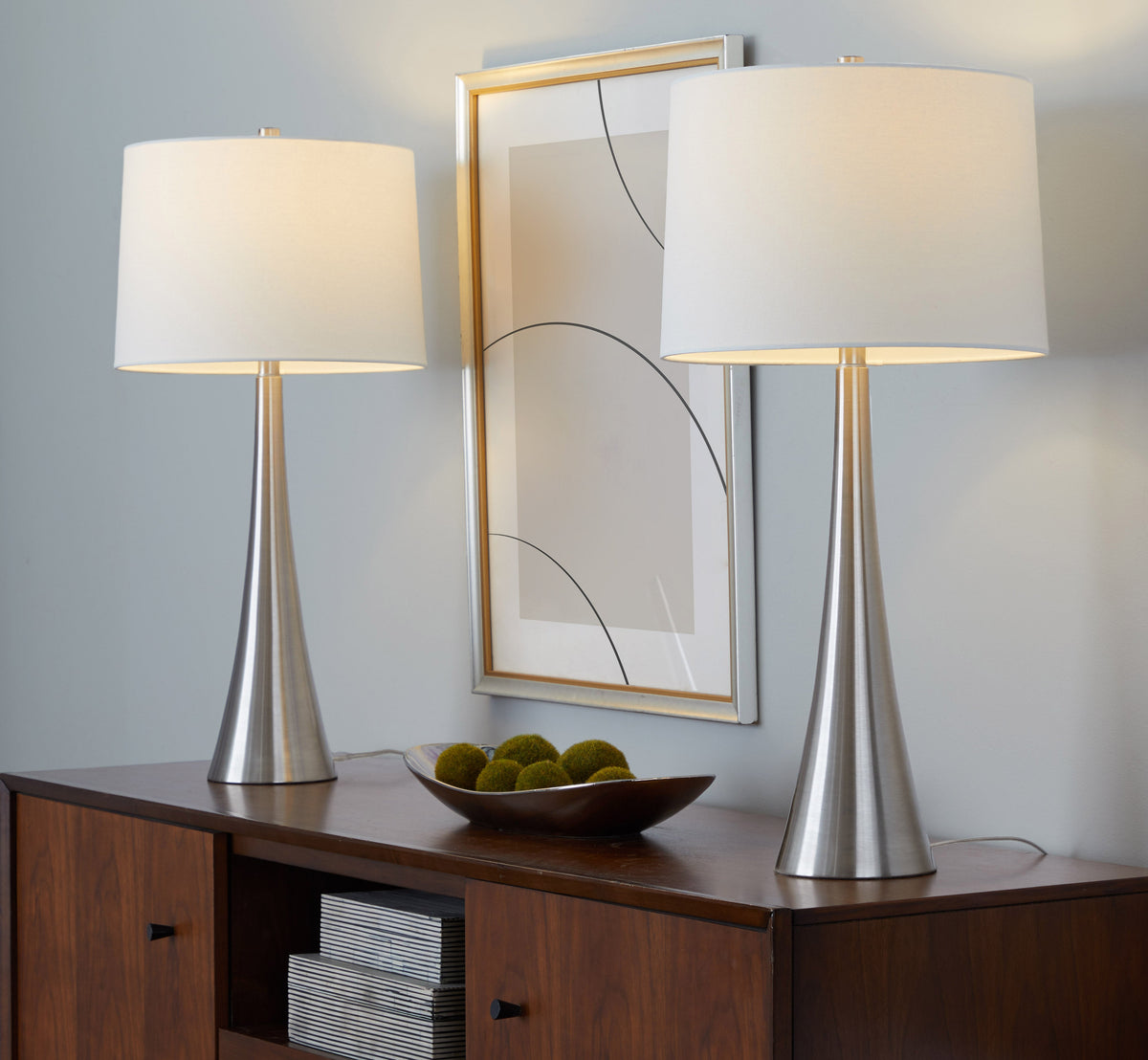 Diana 29" Contemporary Metal Table Lamp - Sonkuki